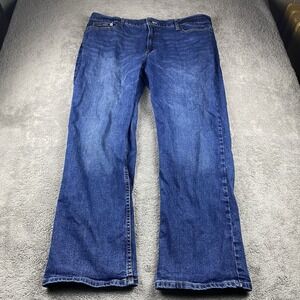 Member's Mark Straight Fit Premium Stretch Moms Jeans 42x32 Blue Mid Rise